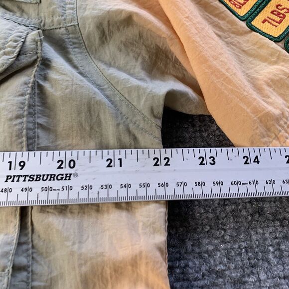 Vintage Penn Reels Mens Shirt Size M Fishing Button Up Embroidered Patches - Picture 12 of 15